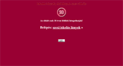 Desktop Screenshot of iskolaslanyok.com